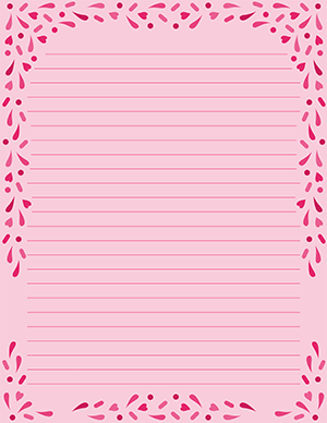 Pink Ornamental Stationery