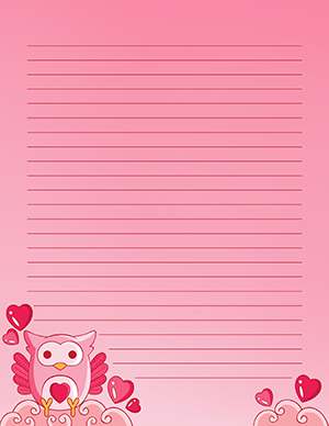 Pink Owl Stationery