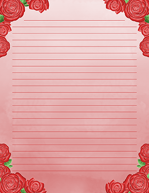 Red Rose Stationery