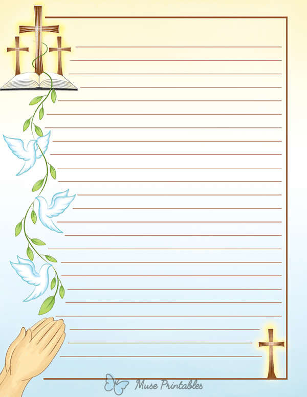 Printable Religious Stationery