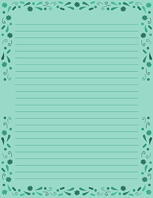 Teal Confetti Stationery