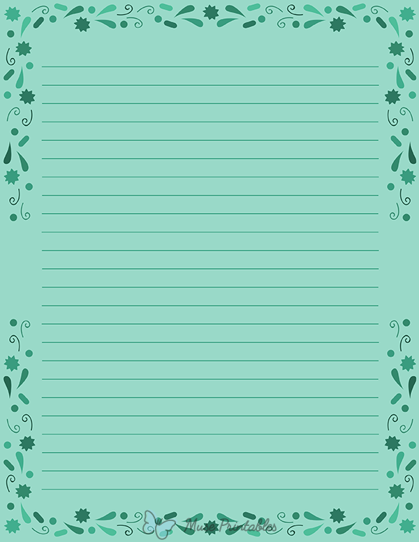 Teal Confetti Stationery