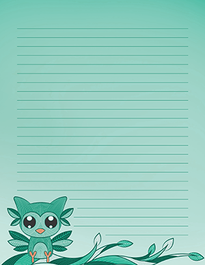 Teal Owl Stationery
