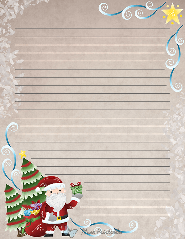 Watercolor Santa Claus Stationery