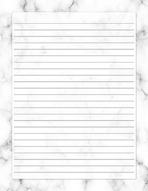 White Marble Stationery