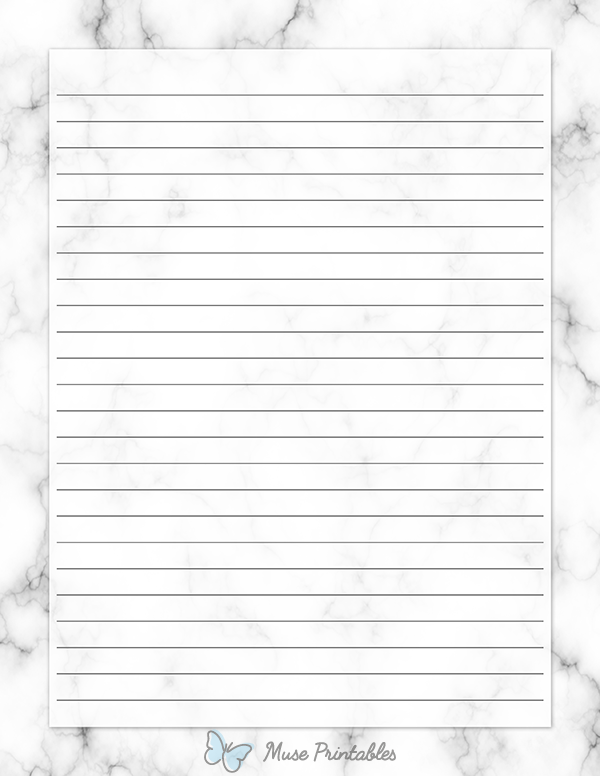White Marble Stationery