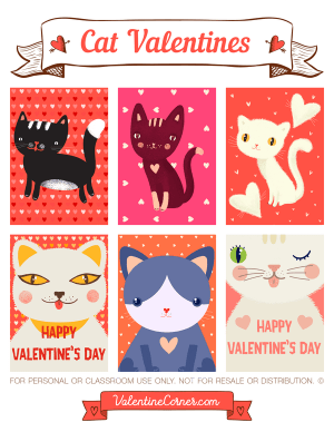 Cat Valentine's Day Cards
