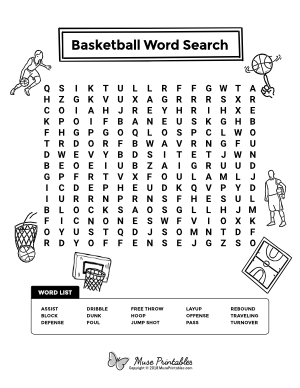 Basketball Word Search