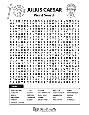 Julius Caesar Word Search