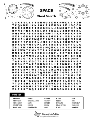 Space Word Search