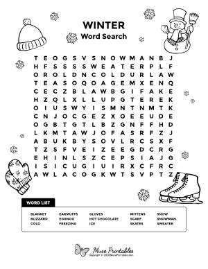 Winter Word Search