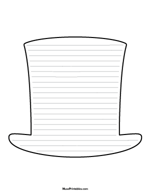 Abraham Lincoln Hat-Shaped Writing Templates