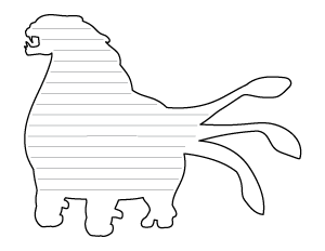 Alien Creature-Shaped Writing Templates