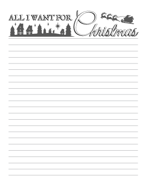 All I Want for Christmas Writing Templates