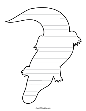 Alligator-Shaped Writing Templates