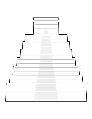 Aztec Pyramid-Shaped Writing Templates