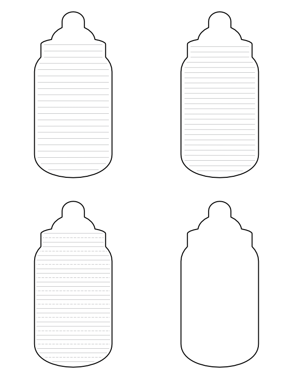 Baby Bottle Printable Template