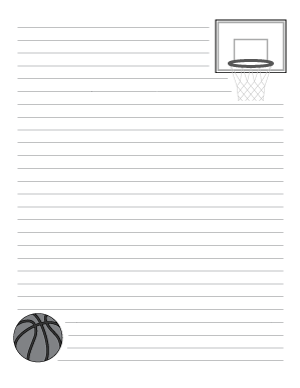 Basketball Writing Templates
