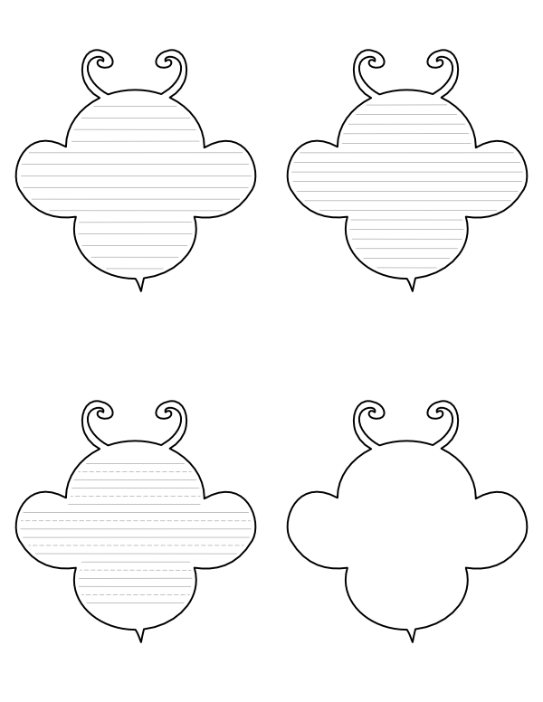 free-printable-bee-shaped-writing-templates