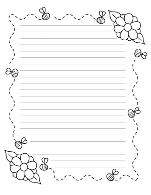 Bees and Flowers Writing Templates