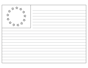 Betsy Ross Flag Writing Templates