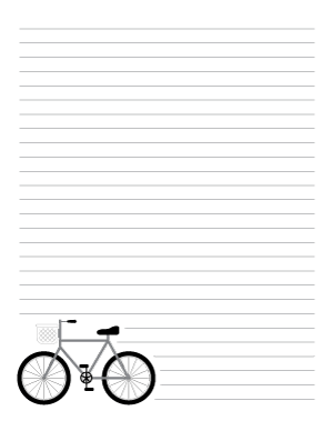 Bicycle Writing Templates