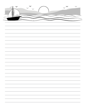 Boat Writing Templates