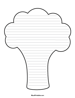 Broccoli-Shaped Writing Templates