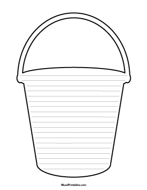 Bucket-Shaped Writing Templates
