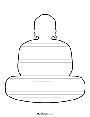 Buddha-Shaped Writing Templates