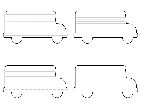 Bus-Shaped Writing Templates