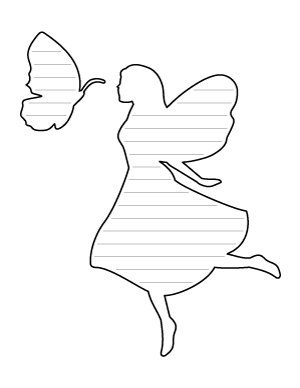 Butterfly and Fairy-Shaped Writing Templates