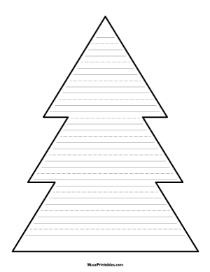 Christmas Tree Shaped Writing Templates