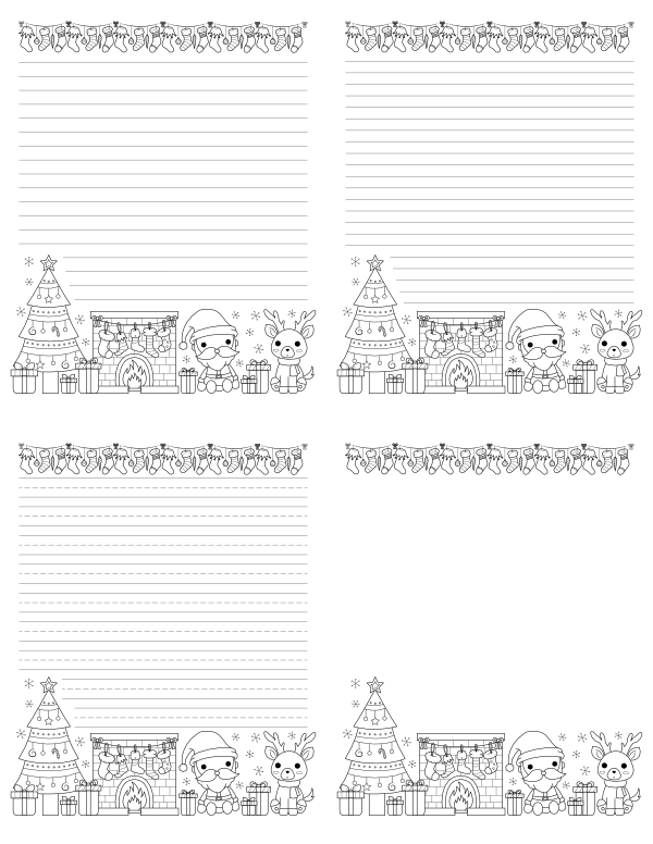 Free Printable Christmas Writing Templates