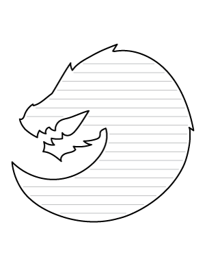 Circular Dragon Head-Shaped Writing Templates