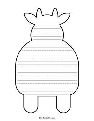 Cow-Shaped Writing Templates