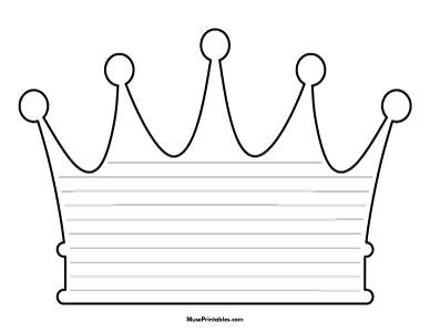 Crown-Shaped Writing Templates
