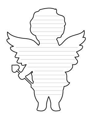 Cupid Shaped Writing Templates