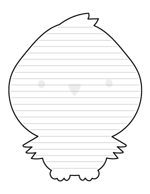 Cute Bird-Shaped Writing Templates
