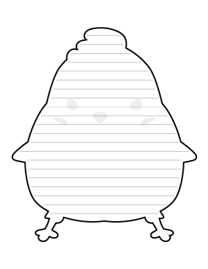 Cute Chicken-Shaped Writing Templates