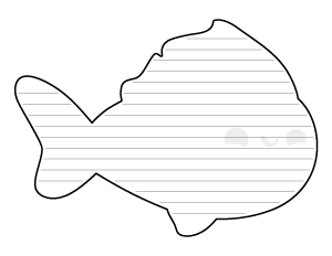 Cute Fish-Shaped Writing Templates