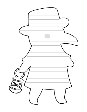 Cute Plague Doctor-Shaped Writing Templates