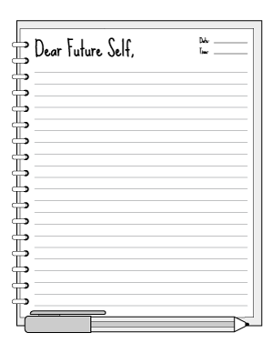 Dear Future Self Writing Template