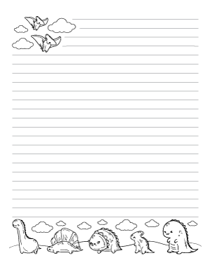 Dinosaur Writing Templates