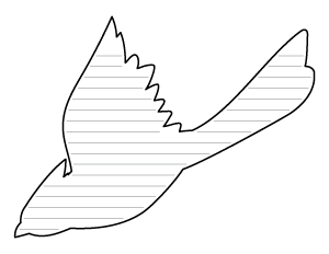 Diving Cardinal-Shaped Writing Templates