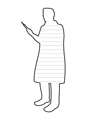 Doctor with Syringe-Shaped Writing Templates