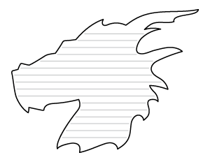 Dragon Head Profile-Shaped Writing Templates