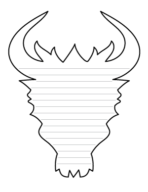 Dragon Head-Shaped Writing Templates