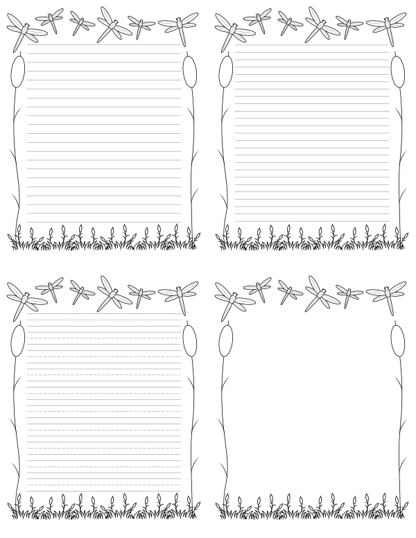Dragonfly Writing Templates
