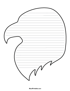 Eagle Head-Shaped Writing Templates